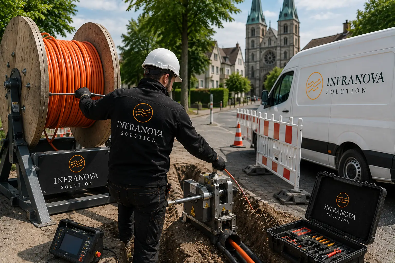 Kabeleinziehtechnik Hildesheim für moderne Glasfaserinfrastruktur und digitale Netzwerke