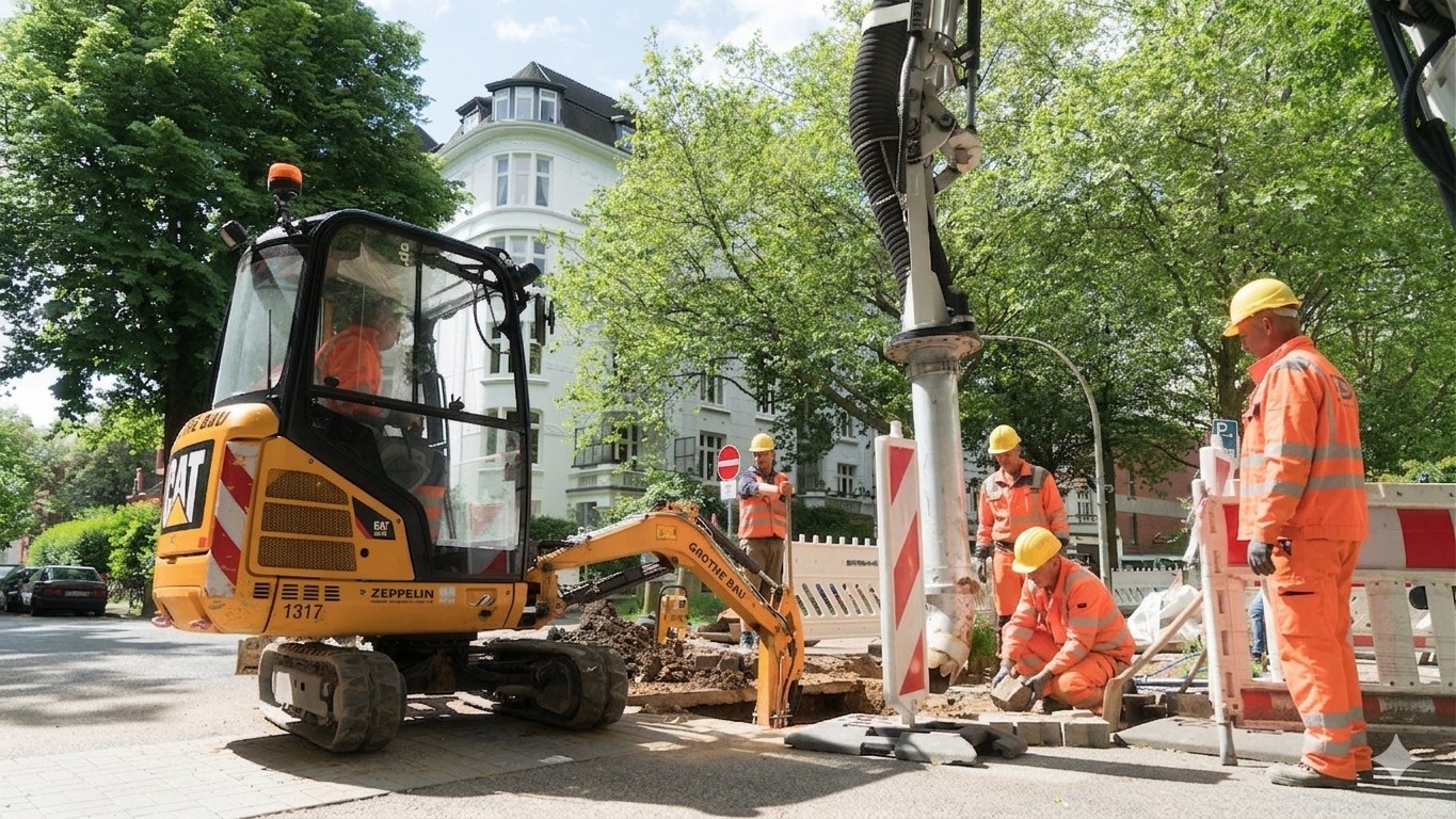 Kabelleitungstiefbau für kabelbau Netzinfrastruktur | InfraNova Solution GmbH