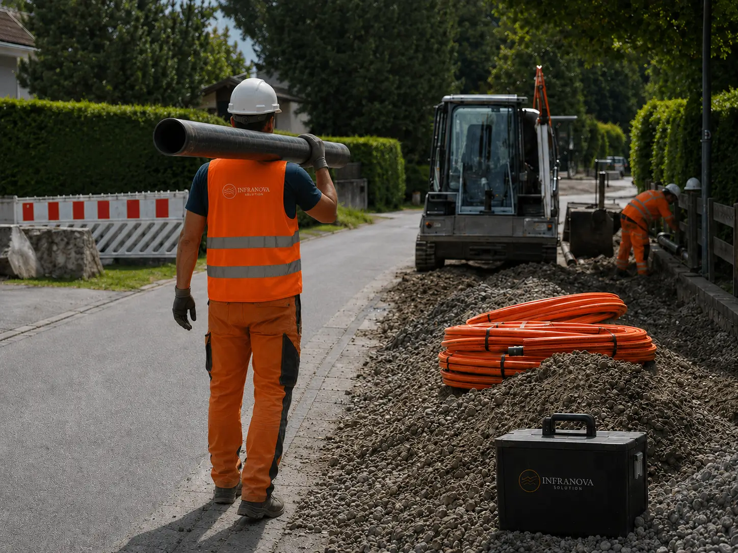 Materiallogistik im Glasfaserausbau