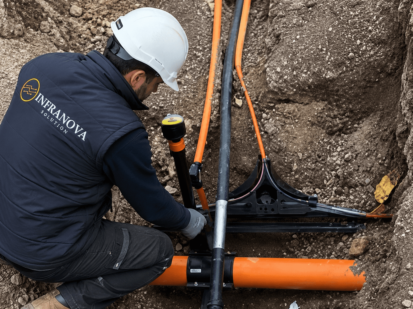 Mikrorohrverlegung im Glasfaserbau Warum saubere Rohrsysteme für FTTH-Netze entscheidend sind
