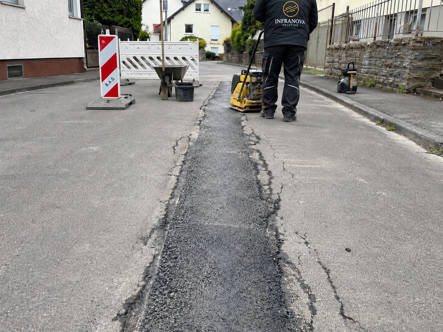 Asphaltfuge am Leitungsgraben: Warum Straßen nach Tiefbauarbeiten wieder reißen