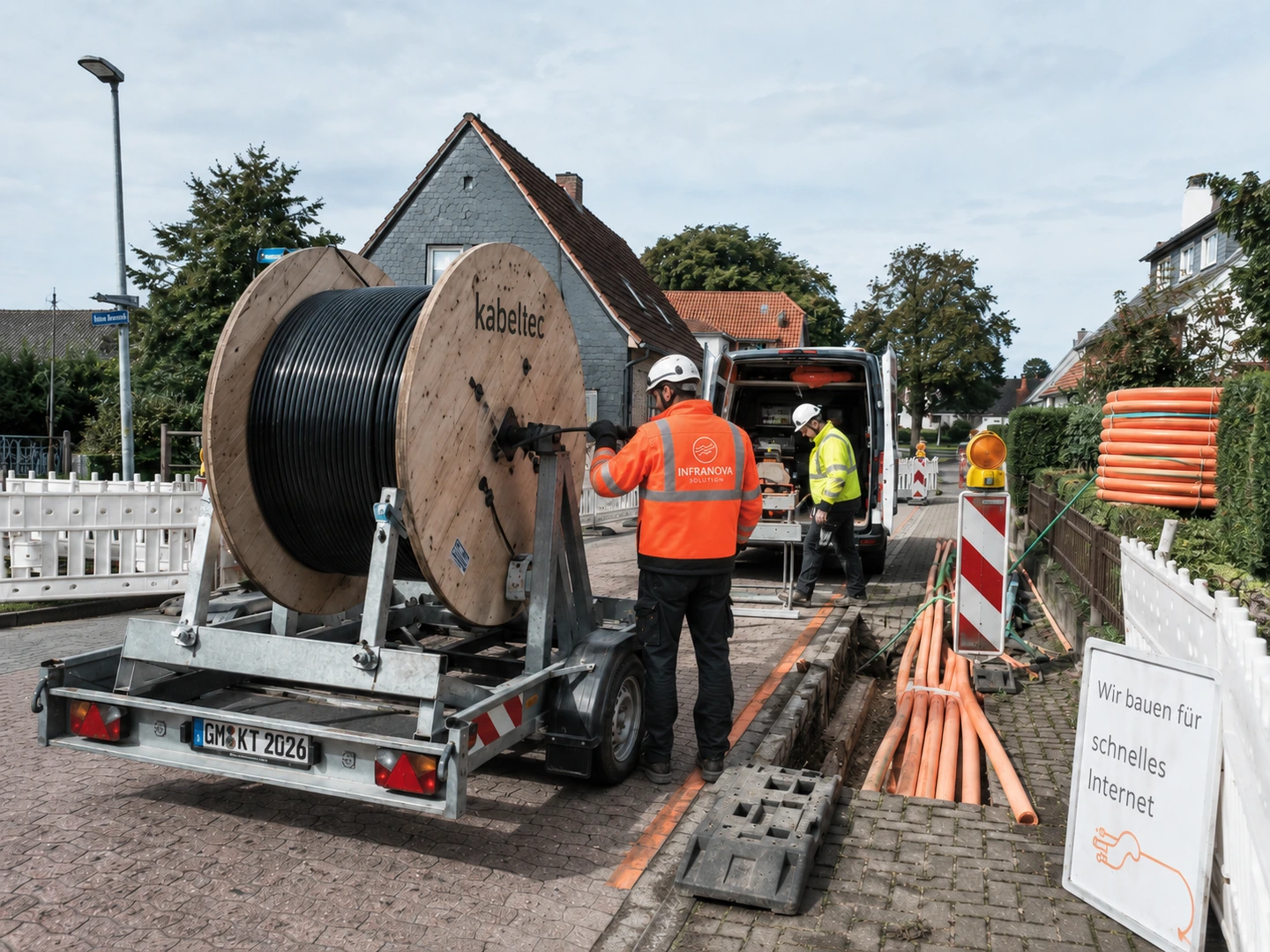 Kabeltrommel Glasfaser: Baustellenstillstand durch falsche Materiallogistik vermeiden